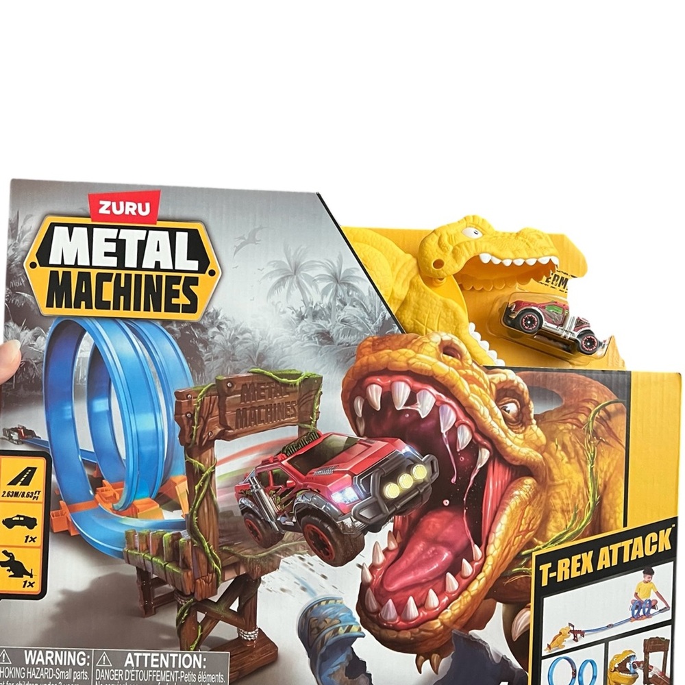 Metal Machines T-Rex Attack Playset - Yellow